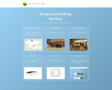 A screenshot of this website home page