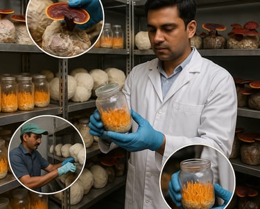 Rylaq medicinal mushroom farming