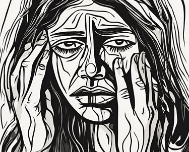 a picture of visual art by brian j clark titled "daddy issues" soul pain art gallery