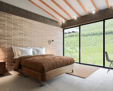 Dormitorio en vivienda de lujo