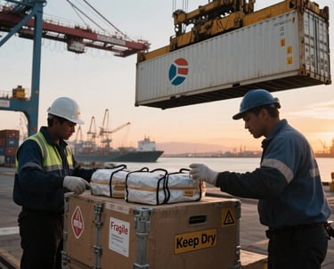 pier worker services for Ningbo J & T