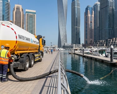 Remove Rain Water Tanker
