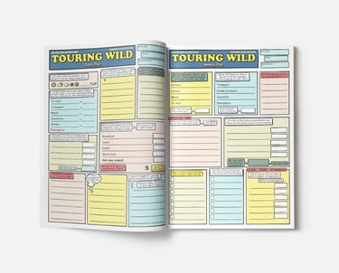 Comic book travel planner
