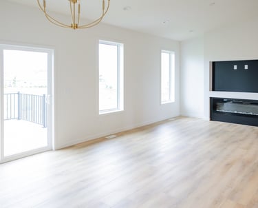 light wood flooring in living room