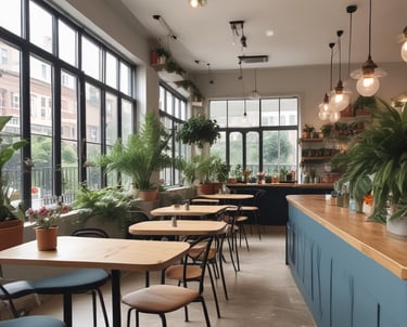 A woman in a dark uniform with a white apron and hair ribbon is cleaning the handle of a door. The setting appears to be the entrance to an old building with stone walls and a metal grate on the ground. A brass-finished metal container is positioned near the entrance.