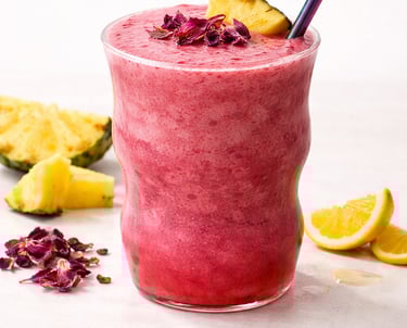 smoothie ananas hibiscus