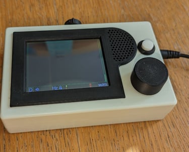 CW decoder and training add in a custom enclosure, front view