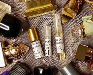échantillons de parfums de niche luxe