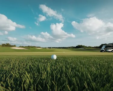 Golfball auf dem Fairway