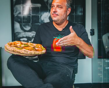 Gil Guimarães, Baco Pizzaria. Foto: Divulgação/ Facundo Fotografia