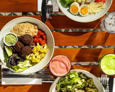 Bowls variados da Le Pain Quotidien. Foto: Divulgação/ Ana Carol
