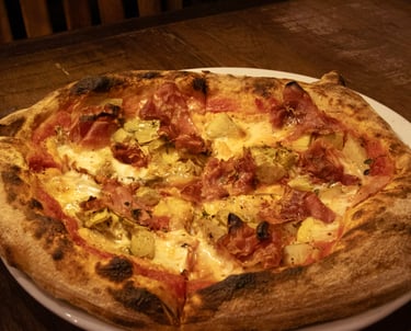 A pizza dos Ferrari. Foto: Rafael Carvalho Lima/ Com Limão e Sal