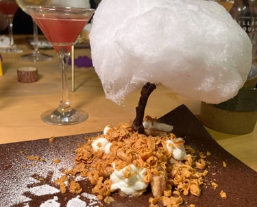 Árvore de tiramisù com queijo marrom. Sorvete de queijo marrom. Foto: Rafael Carvalho Lima