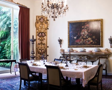 Sala de jantar que pertenceu a Ema Klabin. Foto: Divulgação