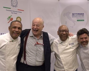 Massimo Ferrari e amigos. Foto: Rafael Carvalho Lima