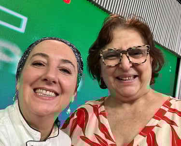 Lu Mastrorosa e Ângela Karam no Papo em Dia. Foto: Rafael Carvalho Lima