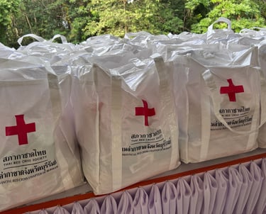 Red Cross Thailand Volunteers food bag