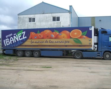rotulación integral vinilos camión Ibáñez