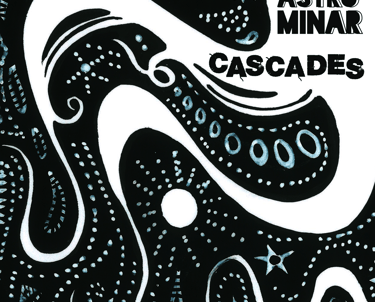 Cascades artwork in black and white