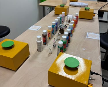 Mini pottery and colouring workshop