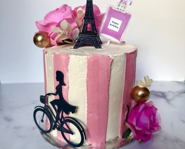 Paris Eiffel Tower vegan cake