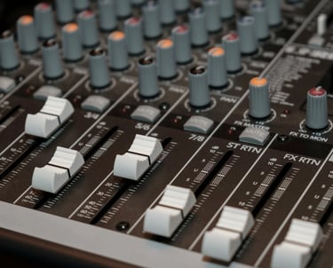 Professional audio mixing for TUX LIVE instrumental guitar and piano performances.