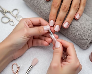 Manicure and hair styling beauty package for women in Kuala Lumpur salon