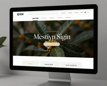 Screenshot of a high-end web portfolio with smooth scrolling and elegant typography, displayed on a minimalist monitor.