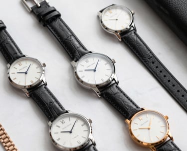 A sleek toothbrush holder with UV sanitizer glowing softly in a modern bathroom.