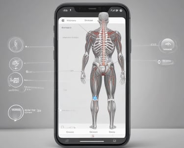 A clean, modern grid layout showing four distinct cards with icons representing each clinic benefit.
