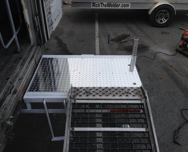 custom extended loading platform, commercial trucking