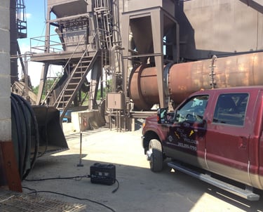 Asphalt plant shutdown repairs