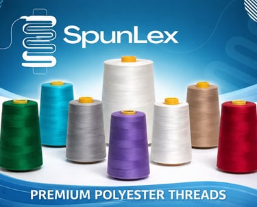 SpunLex spun polyester thread cones multicolor premium sewing thread Spun Threads India supplier wholesaler Gurgaon Delhi NCR