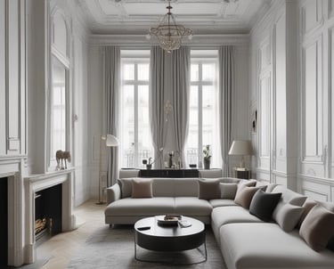 Photo of a renovated Luxembourg apartment with modern finishes.