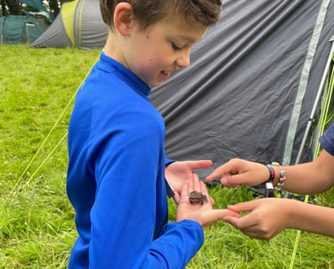 Finding wildlife with the 25th Allerton while camping.