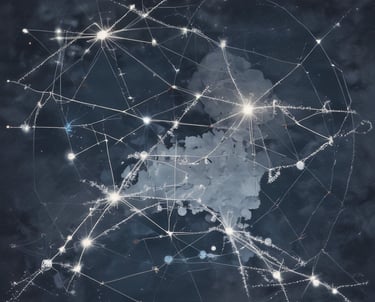 Animated cards revealing daily energy messages with mystical light effects.