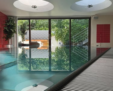 Velký soukromý bazén v privátním wellness Praha 12