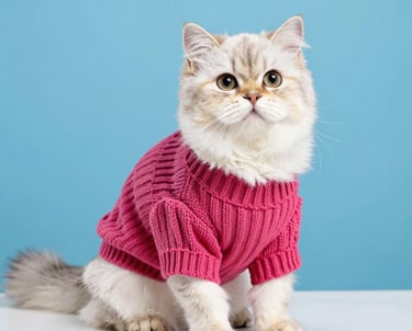 gato-exclusivo-con-sueter-rosa-tejido-hecho-a-mano-para-mascotas