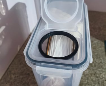 Caixa de conservação de filamento 3D com proteção contra ar e humidade