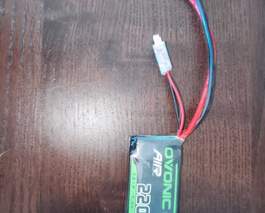 Bateria LiPo OVONIC 2200mAh com cabos e conector XT60