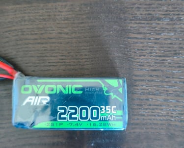 Bateria LiPo OVONIC AIR com design compacto