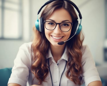 A young international student smiling with books on a Toronto campus.