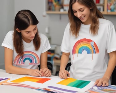 Equipo de Detalle Digital elaborando productos personalizados en un taller acogedor