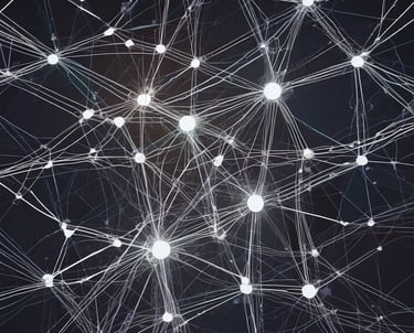 Close-up of a computer screen displaying AI data analytics.