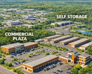 Commercial and Storage concept plan of Greenwood