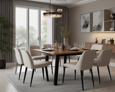 Elegant modern showroom interior featuring luxurious Brazilian décor items with natural light.