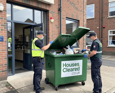 Commercial waste disposal services on contract.