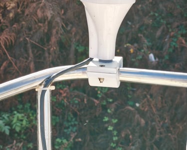 Support antenne GPS pour balcon de bateau en impression 3D fixation solide nautique