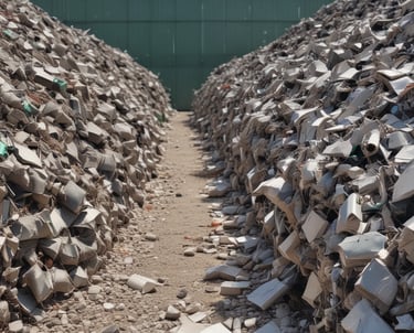 Modern recycling facility with machines processing spent batteries efficiently.