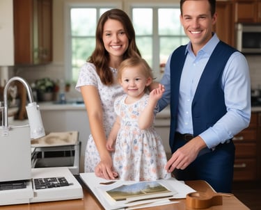 A clean, abstract navy and gold shield icon symbolizing protection and trust.